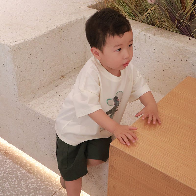 儿童套装夏季男女童韩版卡通中小套装