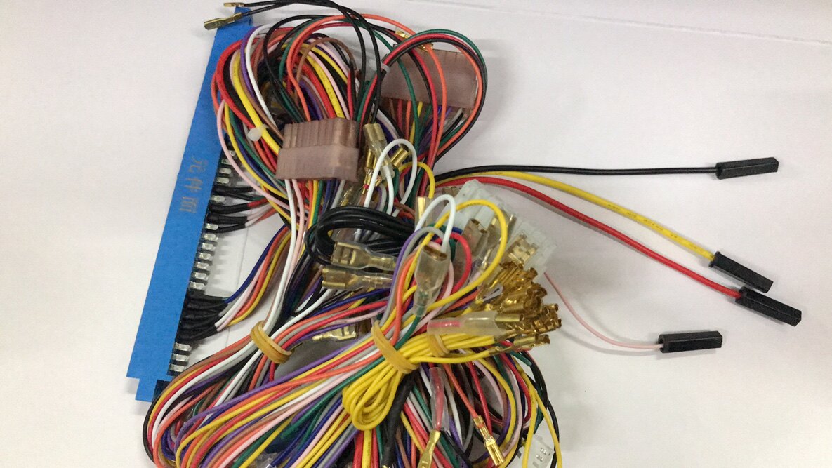 线材加工 水浒传线娱乐框体机全铜水浒游戏双人格斗纯铜连接线