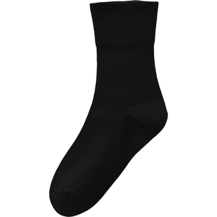 男士纯棉袜子宽松袜口不勒脚踝无骨不紧无痕宽口舒适服秋冬季敞口