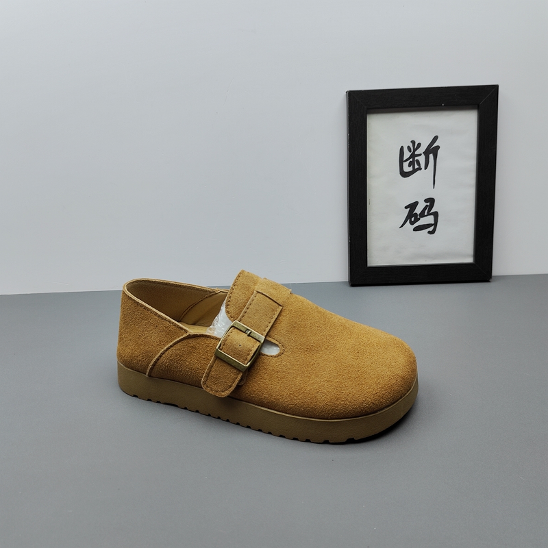 磨砂皮复古勃肯鞋牛皮休闲鞋透气