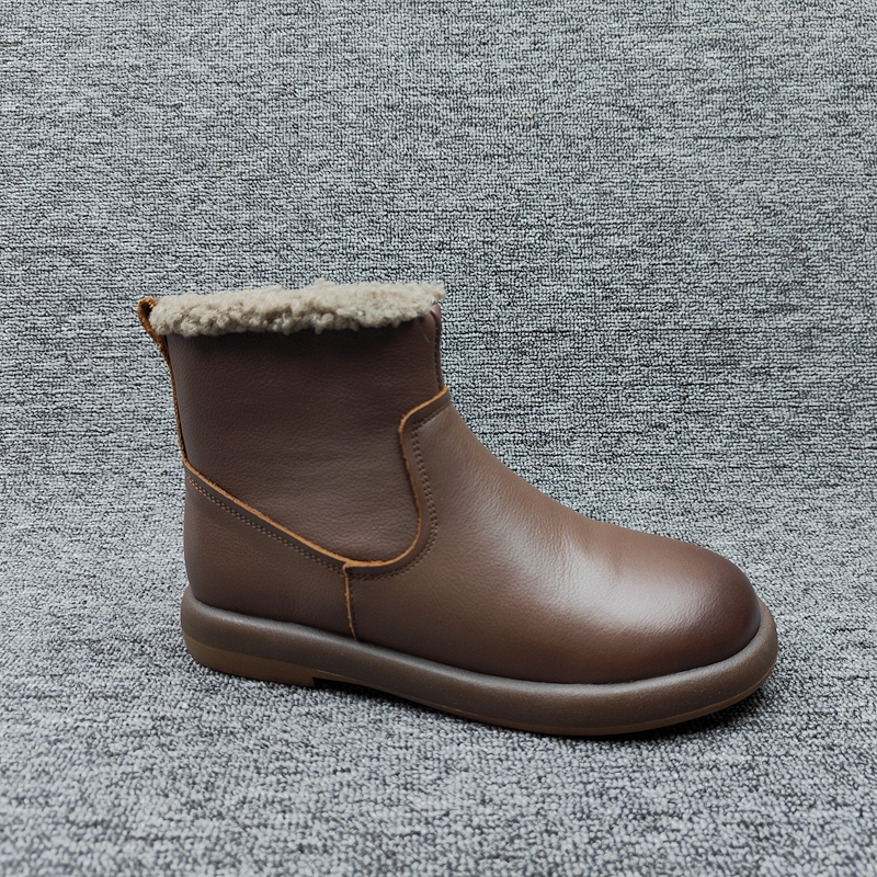 羊绒混纺韩版25年冬季纯色女鞋