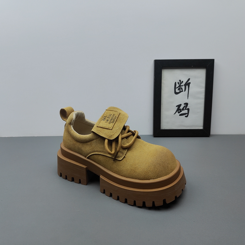 休闲百搭超轻底36码棕色大头