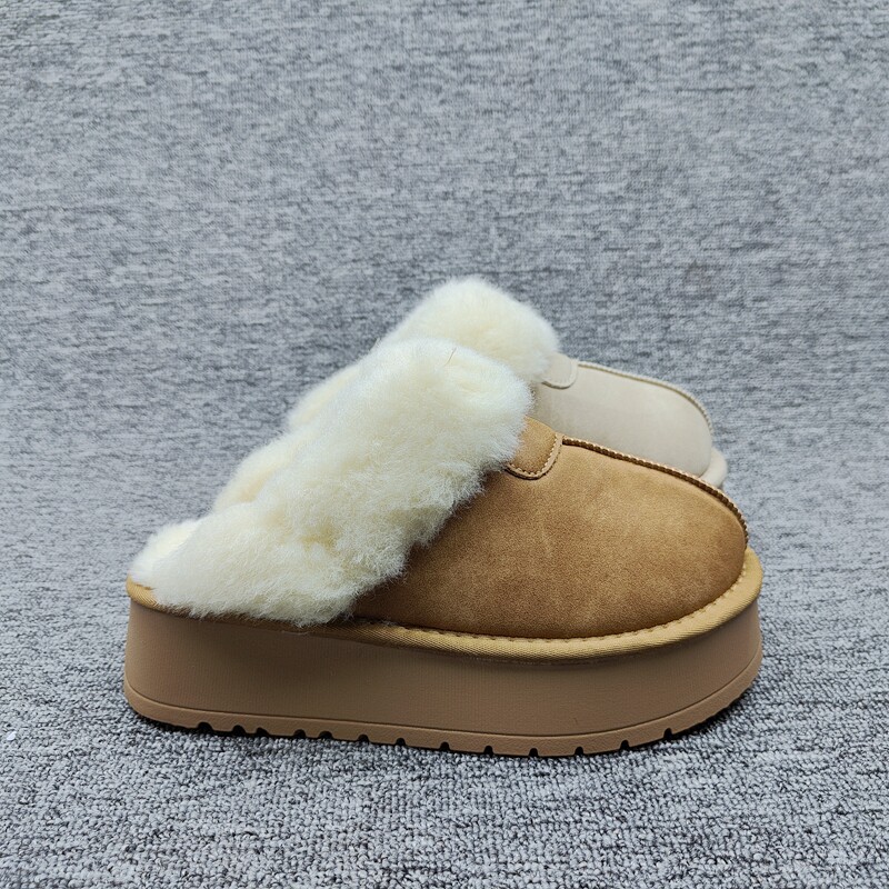 厚底包头半拖鞋女2025新款