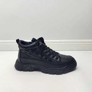 23秋冬真皮棉鞋加厚保暖羊毛头层牛皮外贸撤柜新款男鞋舒适高帮