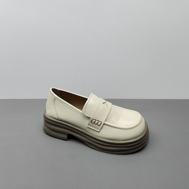 25春季真皮乐福鞋女鞋平底圆头英伦套脚百搭纯色女士橡胶底35码,女鞋,乐福鞋（豆豆鞋）,淘宝优惠券,粉丝福利购,淘宝优惠卷