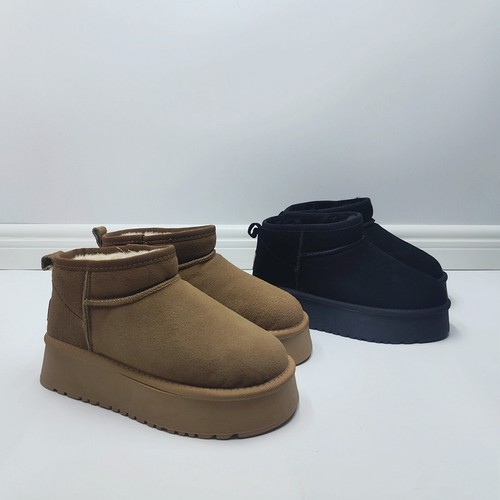 雪地靴仿羊毛加绒厚底保暖百搭