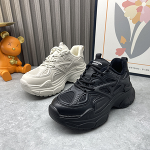 撤柜尾货23女鞋冬季新款断码加绒保暖运动休闲老爹鞋增高厚底棉鞋