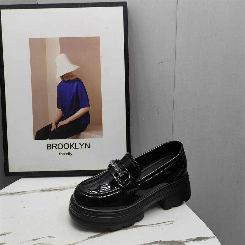 清仓尾货女鞋2025春季新款厚底乐福鞋一脚蹬时尚英伦风粗跟休闲鞋,女鞋,浅口单鞋,淘宝优惠券,粉丝福利购,淘宝优惠卷