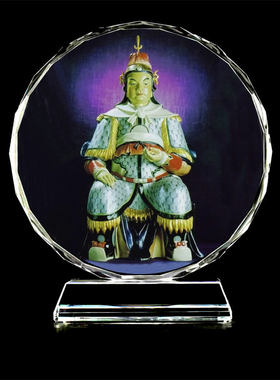 乙卯年万清大将军佛像摆台摆件