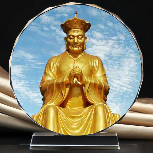 定光古佛燃灯如来水晶摆台定制