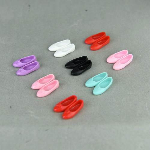 30cm娃娃可儿心怡欣妍pp小布Blythe丽佳丽芙ob古装鞋子 平底鞋