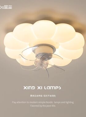 静音广东中山客餐厅带风扇灯具