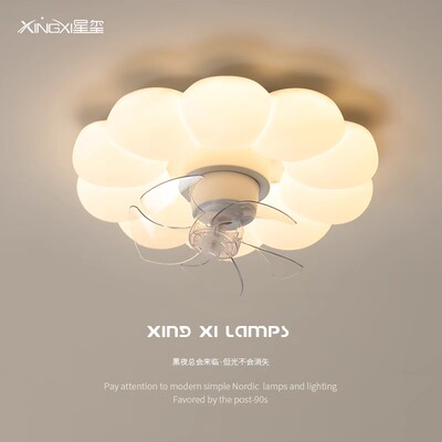 静音广东中山客餐厅带风扇灯具