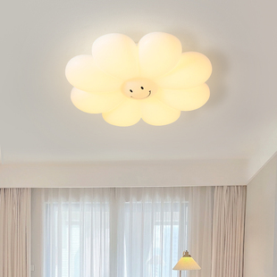 现代简约卧室灯温馨浪漫花朵向日葵儿童房护眼女孩护眼房间吸顶灯