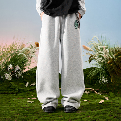 Nuthink美式垂感阔腿卫裤男女