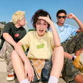 T恤薄款 美式 潮牌半袖 Nuthink多巴胺字母纯棉短袖 男女新款 2026年夏