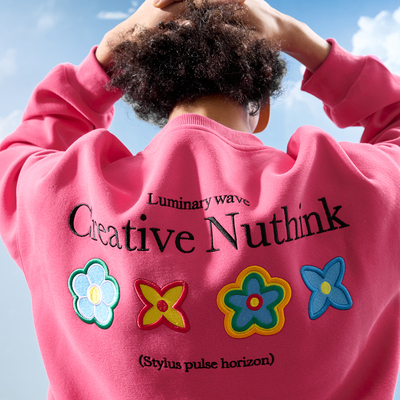 Nuthink美式潮牌重磅刺绣情侣