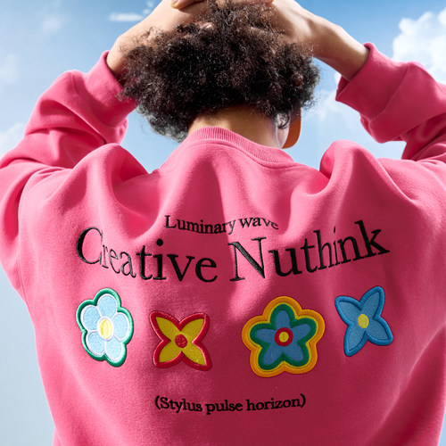 Nuthink美式潮牌重磅刺绣情侣