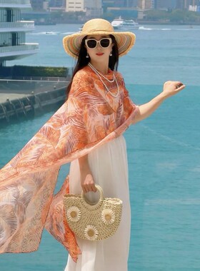 云南旅游穿搭防晒披肩女夏季薄款