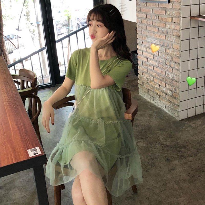 限9000张券2019小清新夏装显高小个子轻熟裙子