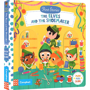 【英文原版3-6岁】第一本故事书：小精灵和鞋匠 First Stories：The Elves and the Shoemaker 低幼启蒙 儿童认知 童话故事 纸板书