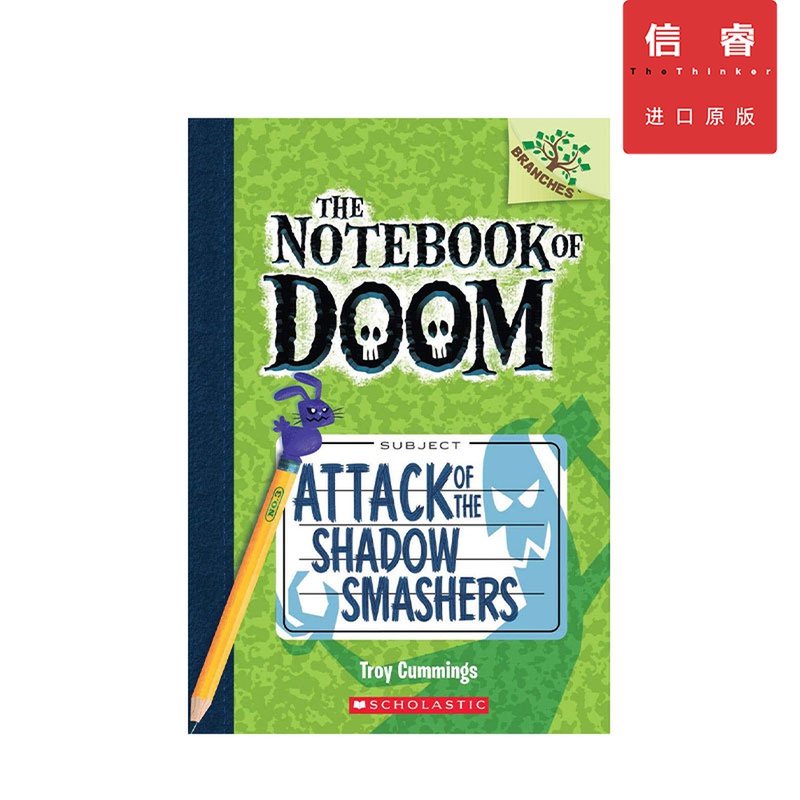 英文原版 毁灭笔记 3 Notebook of Doom Attack of the Shadow Smashers 学乐大树系列 黑白