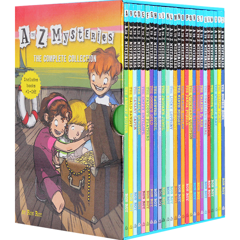 【英文原版】A to Z Mysteries神秘案件 套装26册 青少小说 课外有声读物 8-12岁
