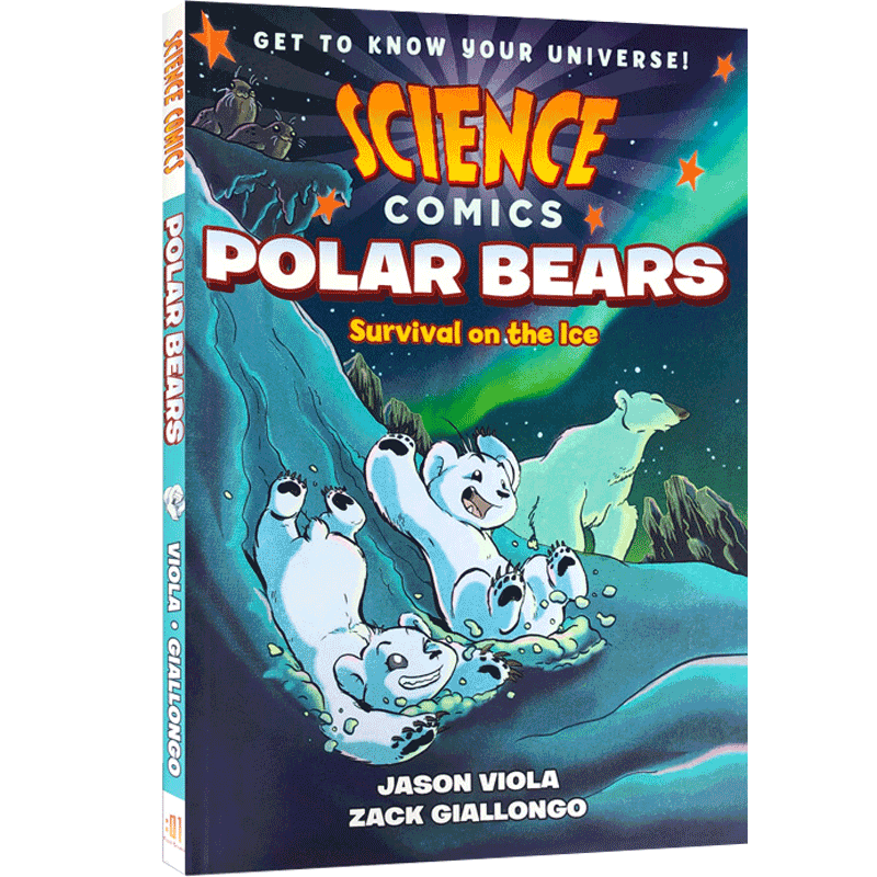 【英文原版】科学漫画 Science Comics 北极熊: 冰上生存 Polar Bears：Survival on the Ice 青少年文学 12-18岁