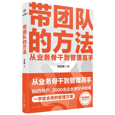 带团队的方法汤君健管理