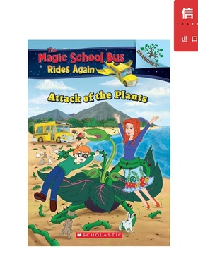 【英文原版 7-12岁】神奇校车 The Magic School Bus 再次出发: 植物的袭击 Rides Again：The Attack of the Plants 分级读物