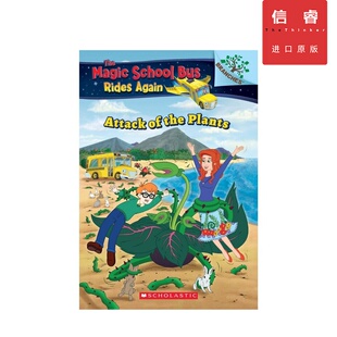 Attack 英文原版 Again：The the The Bus 植物 School Rides Magic 分级读物 Plants 12岁 袭击 神奇校车 再次出发