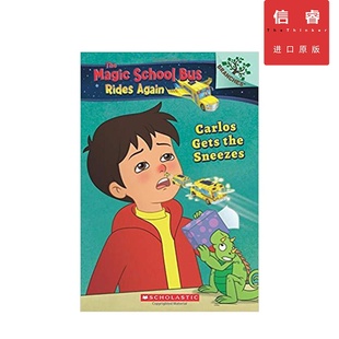 Magic Gets 英文原版 School The 12岁 the Again：Carlos Bus Sneezes 卡洛开始打喷嚏 神奇校车 Rides 分级读物 再次出发