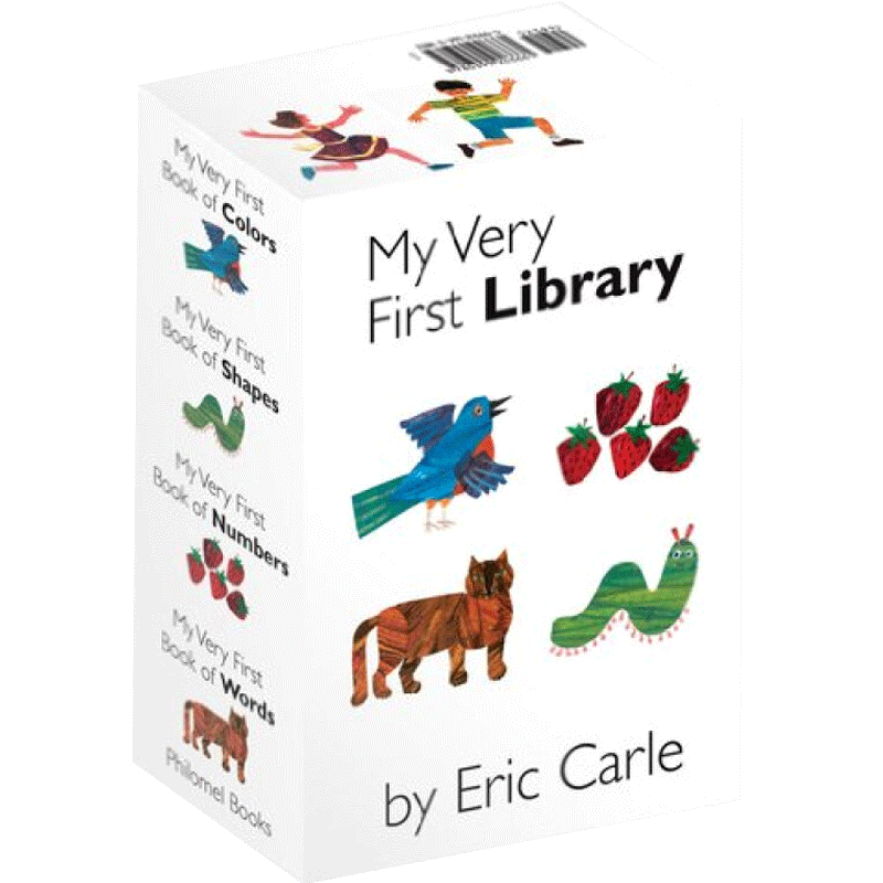 【英文原版】我的个图书馆 My Very First Library 艾瑞·卡尔 Eric Carle 毛毛虫作者 绘本 英语学习 语感启蒙 0-3-6