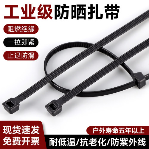迅盈塑料阻燃耐晒自锁尼龙扎带