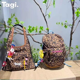 Tagi2025夏季hobo边边单肩包帆布包手拎包面包包大容量双肩背包女