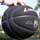 正品 7号蓝球软皮真皮手感黑色蓝球男学生室外耐磨翻毛篮球比赛用