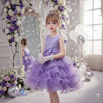 Children Baby Kids Dresses Girl Wedding Party Princess Dress