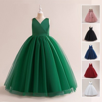 Girls Party Dress Long Bridesmaid Prom Kids Dresses For Girl