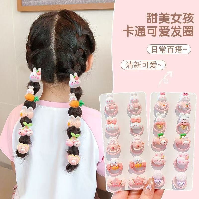 儿童拇指发圈甜美可爱不伤发