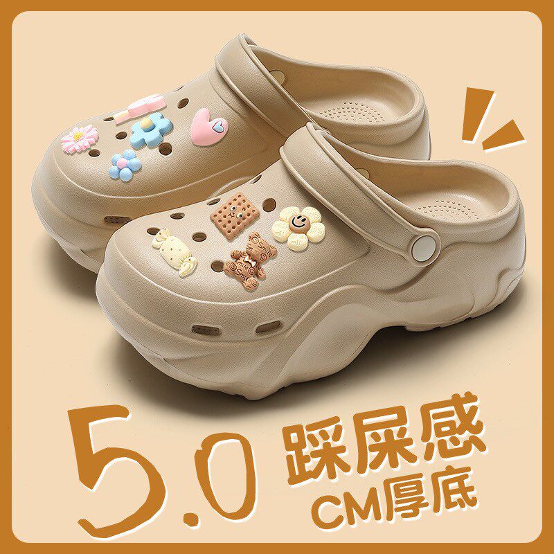 厚底EVA洞洞鞋女士夏季外穿新款