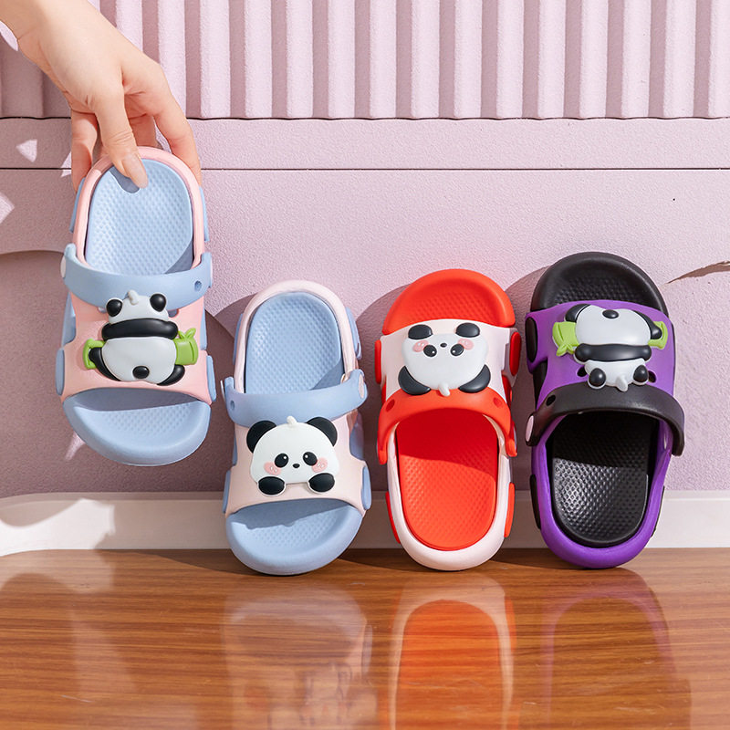 EVA儿童夏季沙滩洞洞鞋男孩宝宝女童凉鞋家居卡通外穿可爱凉拖鞋