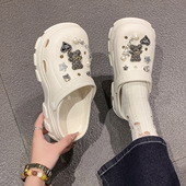 女夏季 2026新款 外穿 女款 洞洞鞋 厚底eva凉鞋 防滑防臭沙滩孕妇拖鞋