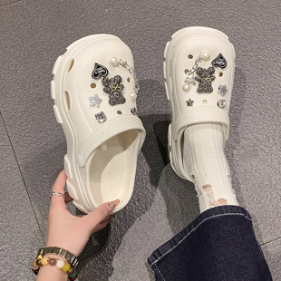 2026新款厚底eva凉鞋防滑防臭沙滩孕妇拖鞋女款洞洞鞋女夏季外穿