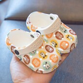 防滑洞洞鞋 居家 巴布豆儿童凉拖鞋 轻便软底透气1 3岁2穿用Bobdog