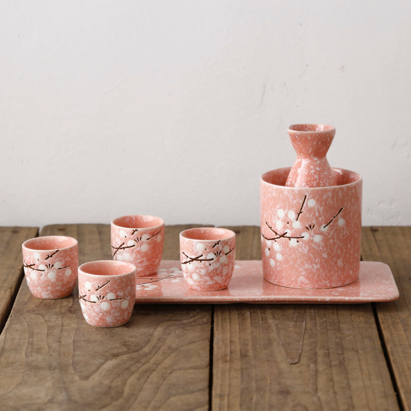 日式和风温酒器清酒具套装小酒壶陶瓷寿司店餐馆创意白黄酒小酒杯