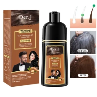 外貿(mào)黑色Der.J洗發(fā)水HAIRCOLORSHAMPOO工廠東南亞澳洲棕色