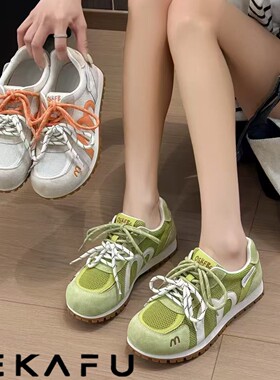 珂卡芙女夏阿甘鞋网面透气显脚小