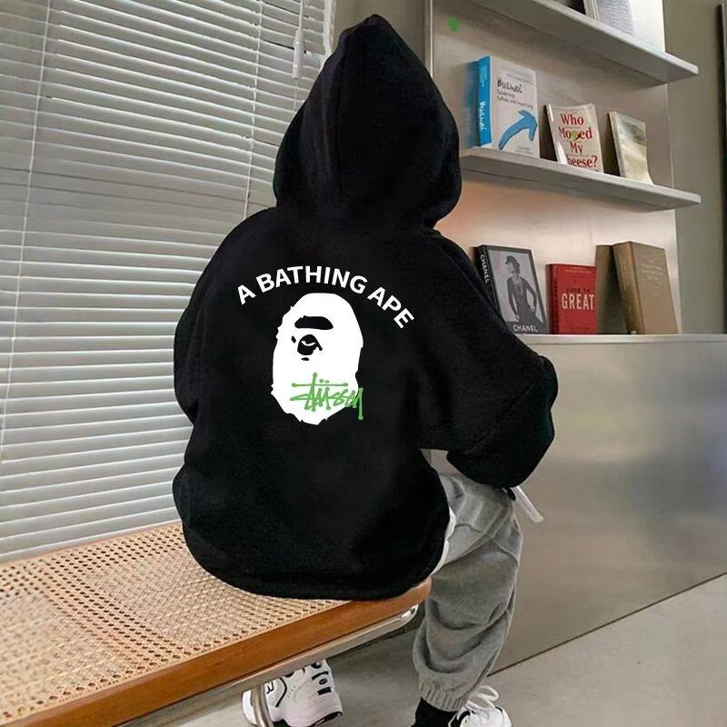 日系潮牌童装男童连帽卫衣秋冬男女童中大童纯棉休闲外套痞帅男孩,童装/婴儿装/亲子装,卫衣/绒衫,淘宝优惠券,粉丝福利购,淘宝优惠卷