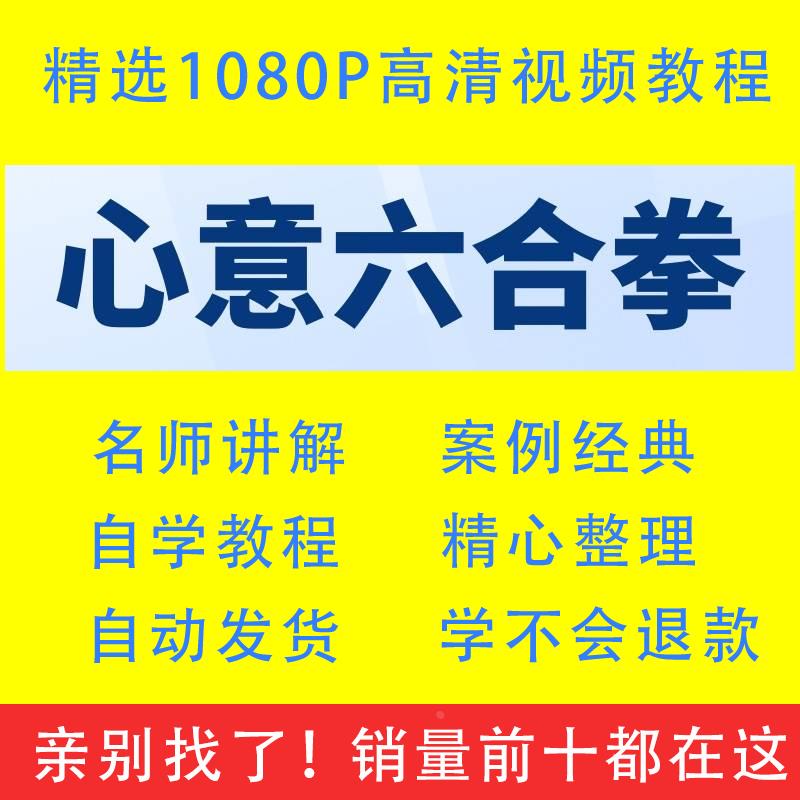 心意六合拳武术视频教程全套从入门到精通技巧培训学习自学课