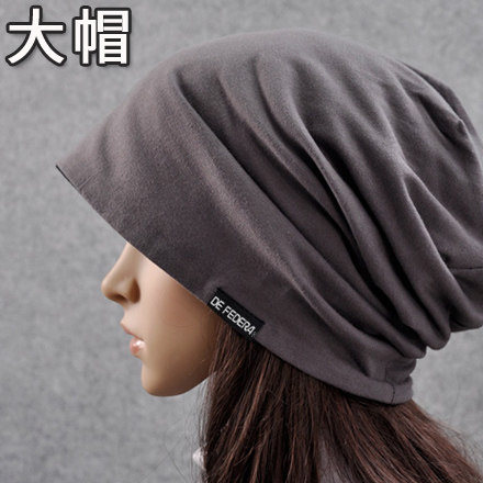 进口韩版女士针织帽 低调潮帽 春秋天头巾帽子 秋季 男套头帽2035